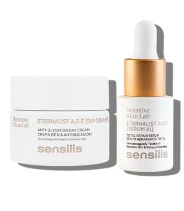 SENSILIS ETERNALIST A.G.E. CREMA DIA 50ML+ SERUM AI 15ML PACK PRIMAVERA 2025 BOLSO MANO