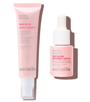 SENSILIS SKIN GLOW CREMA 50ML+ SERUM SKIN GLOW 15ML PACK PRIMAVERA 2025 BOLSO MANO