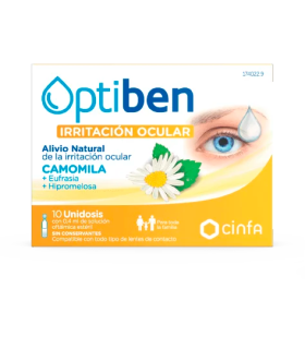 OPTIBEN OJOS IRRITADOS UNIDOSIS ESTERIL SEQUEDAD 10 AMP