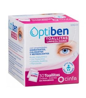 OPTIBEN TOALLITA CON LOCION LIMPIADORA HIGIENE 30 TOALLITAS