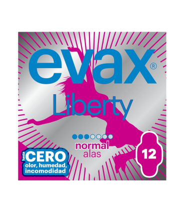 COMPRESAS EVAX LIBERTY NORMAL CON ALAS 12 COMPRESAS