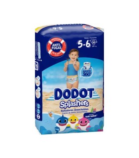 DODOT SPLASHERS TALLA 5-6 +14KG 10 UNID