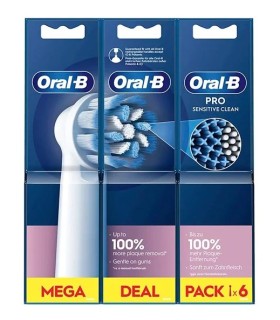 ORAL-B PRO RECAMBIO CEP ELECTRICO SENSITIVE 6U MEGA DEAL PACK