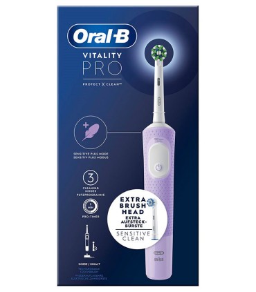 ORAL-B CEPILLO ELECTRICO PRO 1 LILA 1U + RECAMBIO EXTRA