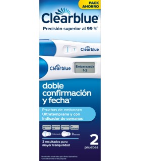 CLEARBLUE TEST DE EMBARAZO ULTRATEMPRANA + TEST DE EMBARAZO DIGITAL 2 U PACK