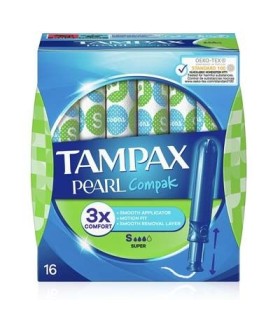 TAMPAX COMPAK PEARL SUPER 16UND