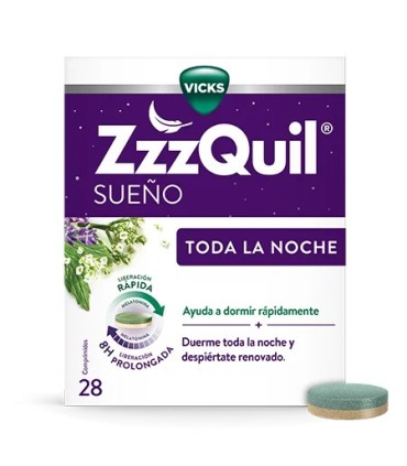 ZZZQUIL SUEÑO TODA LA NOCHE 28 COMPRIMIDOS