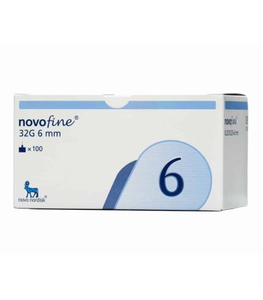 AGUJA DE INSULINA NOVOFINE TIP ETW 100 UNIDADES 32 G (0,23/5 MM X 6 MM)