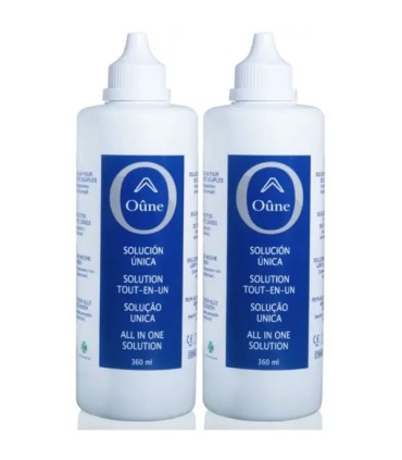OÛNE SOLUCION UNICA LENTES DE CONTACTO BLANDAS 2 ENVASES 360 ML