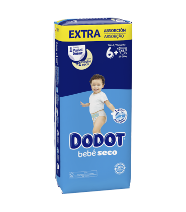 DODOT BEBE SECO EXTRA TALLA 6  48 UND