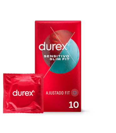 DUREX SENSITIVO SUAVE SLIM FIT 10U