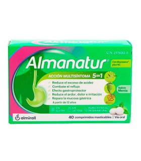 ALMANATUR 40 COMPRIMIDOS MASTICABLES SABOR MENTA