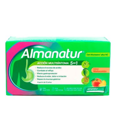 ALMANATUR SUSPENSION ORAL 20 STICKS 15 ML SABOR MELOCOTON