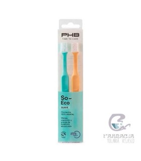 PHB CEPILLO DENTAL ADULTO SUAVE ECO 2 U DUPLO