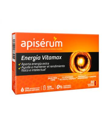APISERUN ENERGIA VITAMAX 30 CAPSULAS BLANDAS