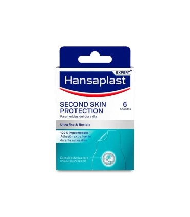 HANSAPLAST SECOND SKIN PROTECTION 6 PARCHES 73 MM X 36 MM