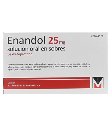 ENANDOL 25 MG 10 SOBRES SOLUCION ORAL 10 ML