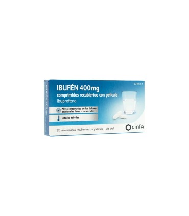 IBUFEN 400 MG 20 COMPRIMIDOS RECUBIERTOS