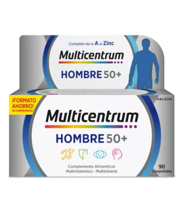 MULTICENTRUM HOMBRE +50 90 COMPRIMIDOS