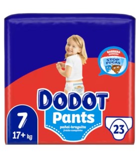 DODOT PANTS TALLA 7 +17 KG 23 UNIDADES