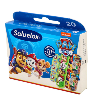 SALVELOX APOSITO ADHESIVO PAW PATROL 20 TIRAS SURTIDAS