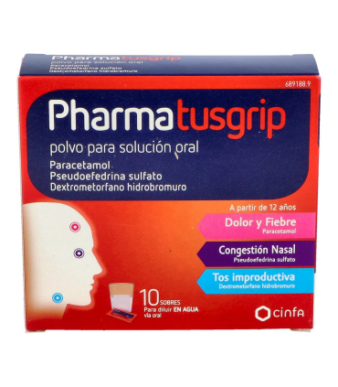 PHARMAGRIP TOS Y CONGESTION 10 SOBRES POLVO PARA SOLUCION ORAL