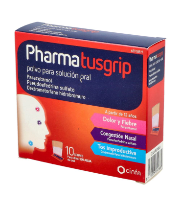 PHARMAGRIP TOS Y CONGESTION 10 SOBRES POLVO PARA SOLUCION ORAL