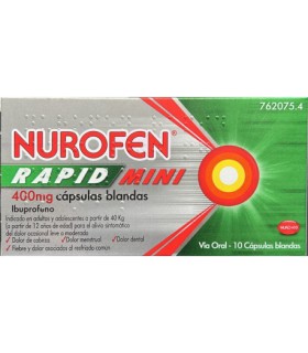 NUROFEN RAPID MINI 400 MG 10 CAPSULAS BLANDAS