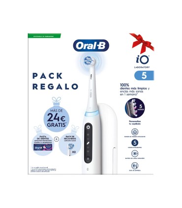 ORAL-B IO5 CEPILLO DENTAL ELECTRICO  3 RECAMBIOS + 1 FUNDA + 1 PASTA DE DIENTES