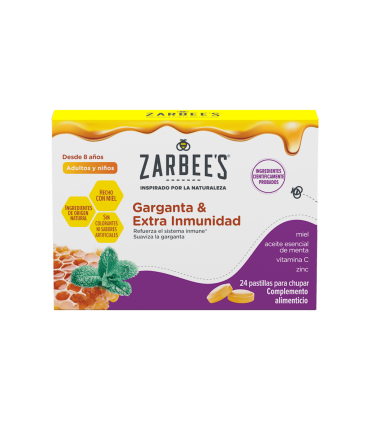 ZARBEES GARGANTA Y EXTRA INMUNIDAD 24UND