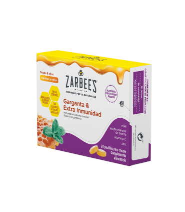 ZARBEES GARGANTA Y EXTRA INMUNIDAD 24UND