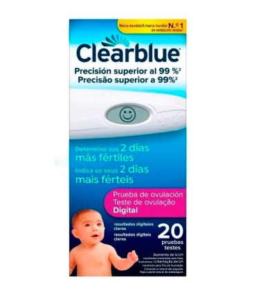 CLEARBLUE TEST DE OVULACION DIGITAL 20 UNIDADES