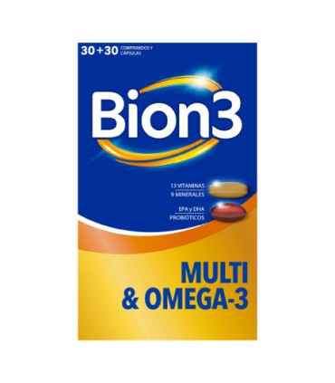 BION3 MULTI & OMEGA-3 30 COMPRIMIDOS + 30 CAPSULAS