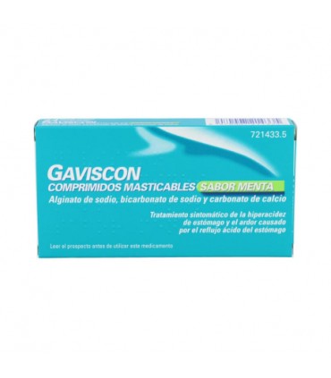 GAVISCON 24 COMPRIMIDOS MASTICABLES (SABOR MENTA)