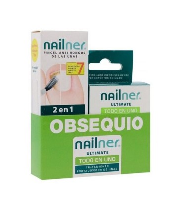 NAILNER ULTIMATE + NAILNER PINCEL 2 EN 1 ENVASE 10 ML