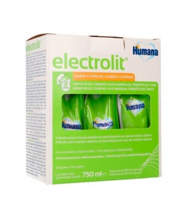 ELECTROLIT LIQUIDO 3 ENVASES 250 ML SABOR CITRICOS