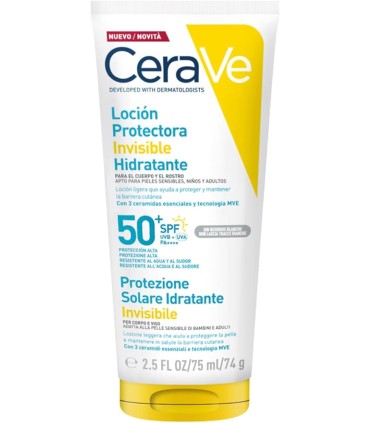 CERAVE SOLAR LOCION PROTECTORA INVISIBLE HIDRATANTE SPF50 75ML