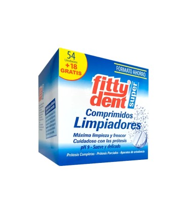 FITTYDENT LIMPIEZA PROTESIS DENTAL 72COMP DUPLO