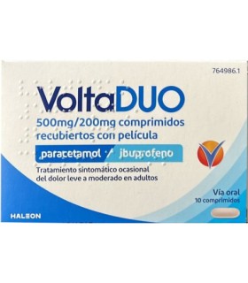 VOLTADUO 500 MG/200 MG 10 COMPRIMIDOS RECUBIERTOS