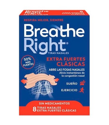 BREATHE RIGHT EXTRA FUERTES 8 TIRAS NASALES