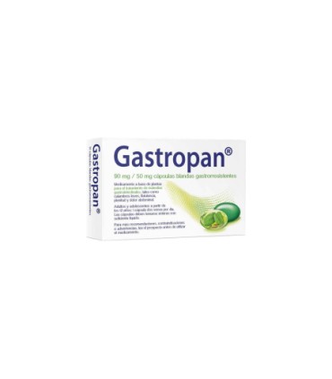 GASTROPAN 90 MG/50 MG 42 CAPSULAS BLANDAS GASTRORRESISTENTES