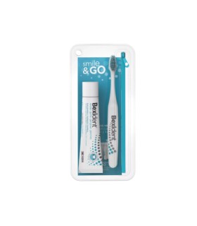 BEXIDENT ENCIAS USO DIARIO SMILE&GO NECESER PASTA 25ML + CEPILLO KIT