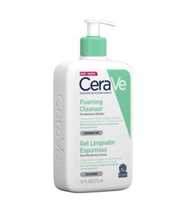 CERAVE GEL LIMPIADOR ESPUMOSO 473 ML