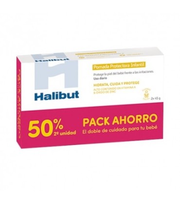 HALIBUT DERMO H POMADA PAÑAL 2 X 45 G